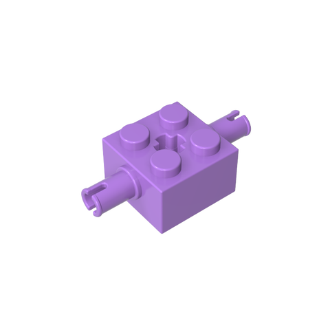 Gobricks,Brick Special 2 x 2 with 2 Pins and Axle Hole,30000,65514