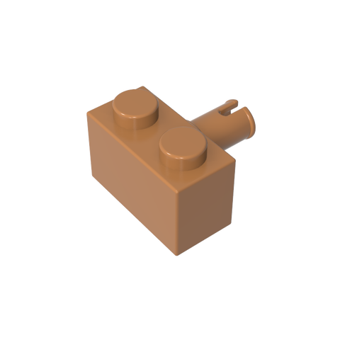 Gobricks,Brick Special 1 x 2 with Pin,2458,44865