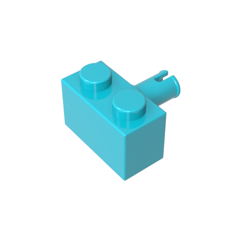 Gobricks,Brick Special 1 x 2 with Pin,2458,44865