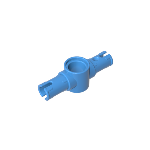 Gobricks,Technic Pin Connector Hub with 2 Pins with Friction Ridges Lengthwise [Big Squared Pin Holes],87082,44874