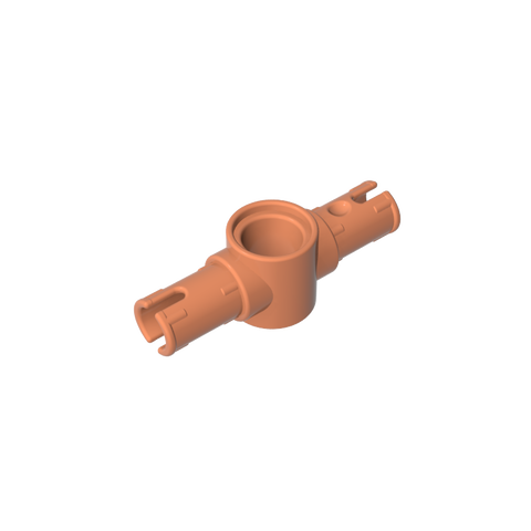 Gobricks,Technic Pin Connector Hub with 2 Pins with Friction Ridges Lengthwise [Big Squared Pin Holes],87082,44874