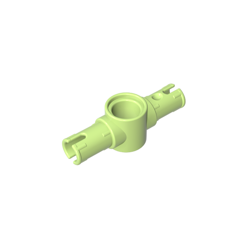 Gobricks,Technic Pin Connector Hub with 2 Pins with Friction Ridges Lengthwise [Big Squared Pin Holes],87082,44874