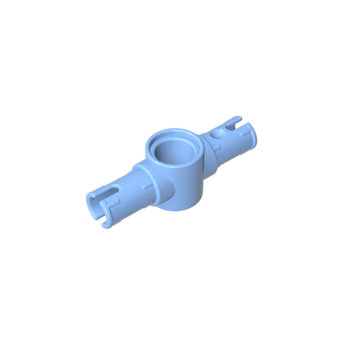 Gobricks,Technic Pin Connector Hub with 2 Pins with Friction Ridges Lengthwise [Big Squared Pin Holes],87082,44874