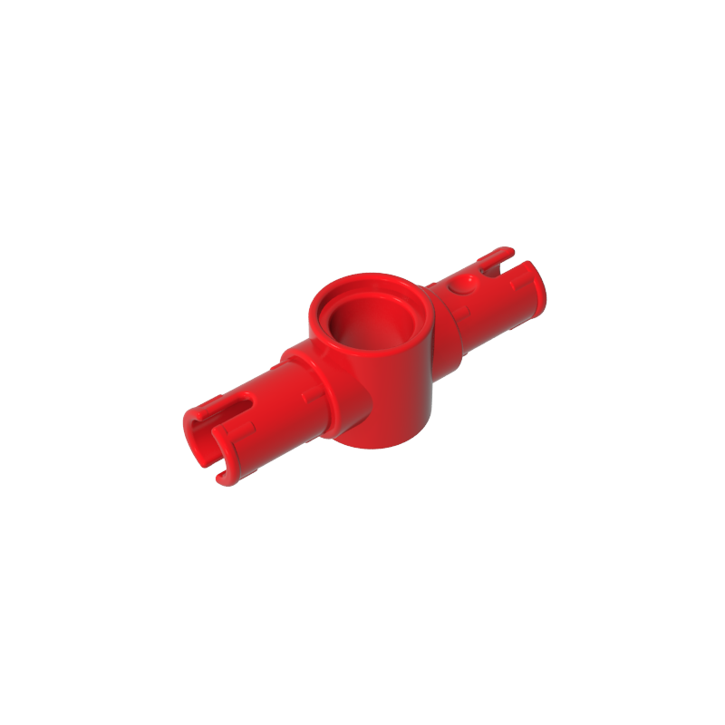 Gobricks,Technic Pin Connector Hub with 2 Pins with Friction Ridges Lengthwise [Big Squared Pin Holes],87082,44874