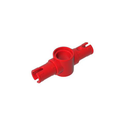 Gobricks,Technic Pin Connector Hub with 2 Pins with Friction Ridges Lengthwise [Big Squared Pin Holes],87082,44874
