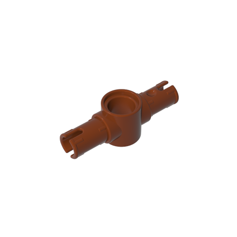 Gobricks,Technic Pin Connector Hub with 2 Pins with Friction Ridges Lengthwise [Big Squared Pin Holes],87082,44874