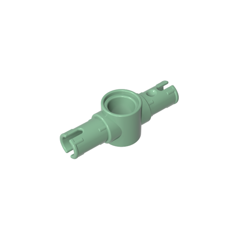 Gobricks,Technic Pin Connector Hub with 2 Pins with Friction Ridges Lengthwise [Big Squared Pin Holes],87082,44874