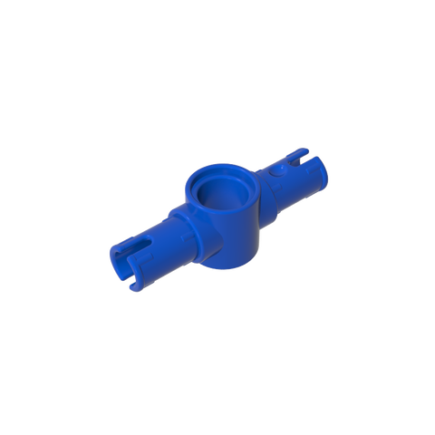 Gobricks,Technic Pin Connector Hub with 2 Pins with Friction Ridges Lengthwise [Big Squared Pin Holes],87082,44874