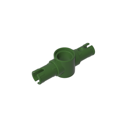 Gobricks,Technic Pin Connector Hub with 2 Pins with Friction Ridges Lengthwise [Big Squared Pin Holes],87082,44874