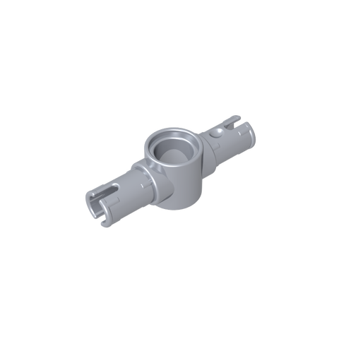 Gobricks,Technic Pin Connector Hub with 2 Pins with Friction Ridges Lengthwise [Big Squared Pin Holes],87082,44874