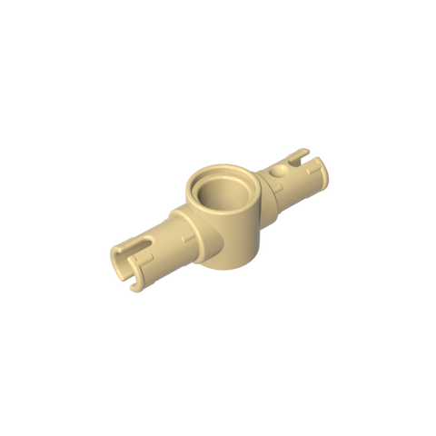 Gobricks,Technic Pin Connector Hub with 2 Pins with Friction Ridges Lengthwise [Big Squared Pin Holes],87082,44874