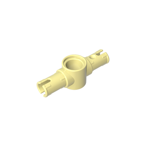 Gobricks,Technic Pin Connector Hub with 2 Pins with Friction Ridges Lengthwise [Big Squared Pin Holes],87082,44874