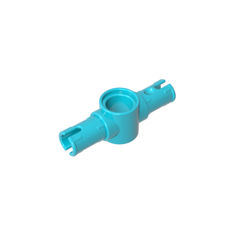 Gobricks,Technic Pin Connector Hub with 2 Pins with Friction Ridges Lengthwise [Big Squared Pin Holes],87082,44874