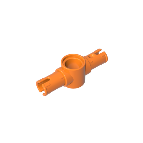 Gobricks,Technic Pin Connector Hub with 2 Pins with Friction Ridges Lengthwise [Big Squared Pin Holes],87082,44874