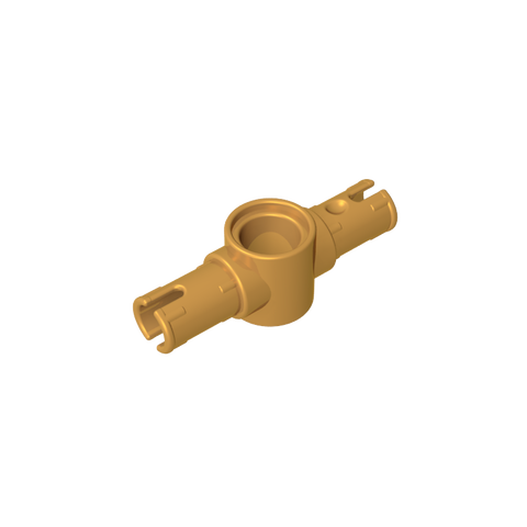 Gobricks,Technic Pin Connector Hub with 2 Pins with Friction Ridges Lengthwise [Big Squared Pin Holes],87082,44874