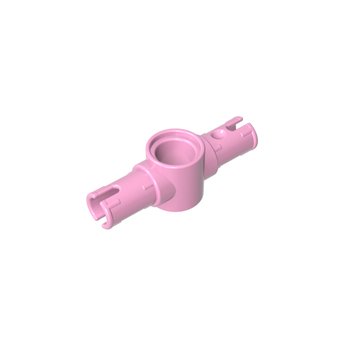Gobricks,Technic Pin Connector Hub with 2 Pins with Friction Ridges Lengthwise [Big Squared Pin Holes],87082,44874