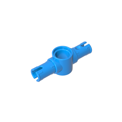 Gobricks,Technic Pin Connector Hub with 2 Pins with Friction Ridges Lengthwise [Big Squared Pin Holes],87082,44874