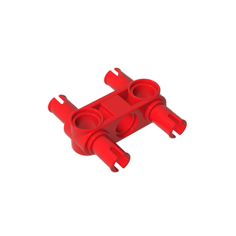Gobricks,Technic Pin Connector Hub Perpendicular 3L with 4 Pins,48989,65489