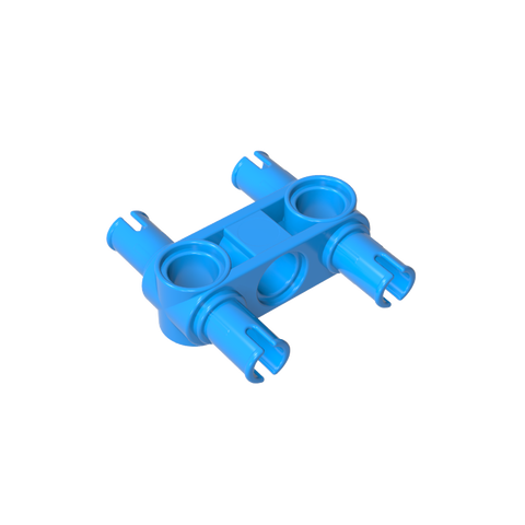 Gobricks,Technic Pin Connector Hub Perpendicular 3L with 4 Pins,48989,65489