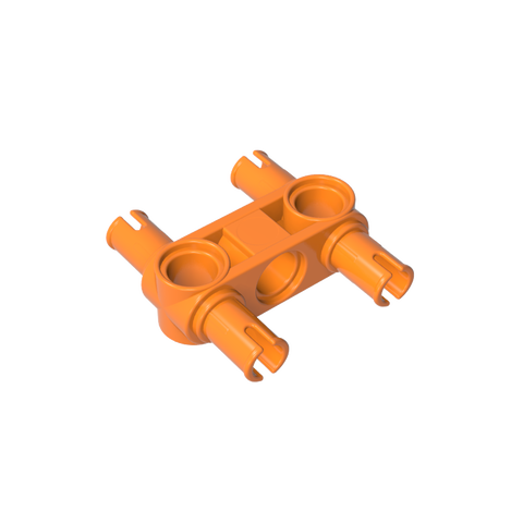 Gobricks,Technic Pin Connector Hub Perpendicular 3L with 4 Pins,48989,65489