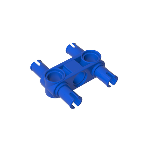 Gobricks,Technic Pin Connector Hub Perpendicular 3L with 4 Pins,48989,65489