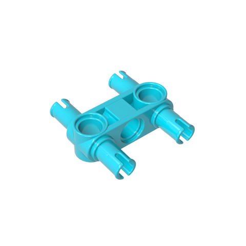 Gobricks,Technic Pin Connector Hub Perpendicular 3L with 4 Pins,48989,65489
