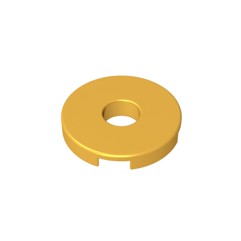 Gobricks,Tile Round 2 x 2 with Hole,15535
