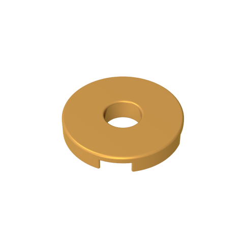 Gobricks,Tile Round 2 x 2 with Hole,15535