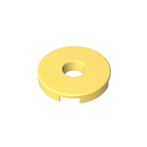 Gobricks,Tile Round 2 x 2 with Hole,15535
