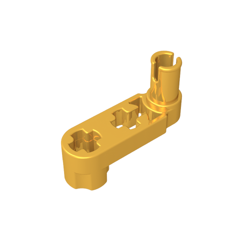 Gobricks,Technic Beam 3 x 0.5 Liftarm with Boss and Pin/ Crank,33299,33299a,33299b,61408