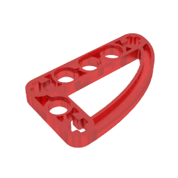 Gobricks,Technic Beam 3 x 5 L-Shape with Quarter Ellipse Thin,32250,65714