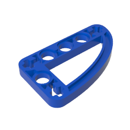 Gobricks,Technic Beam 3 x 5 L-Shape with Quarter Ellipse Thin,32250,65714