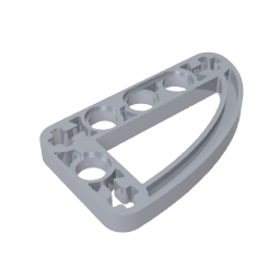 Gobricks,Technic Beam 3 x 5 L-Shape with Quarter Ellipse Thin,32250,65714