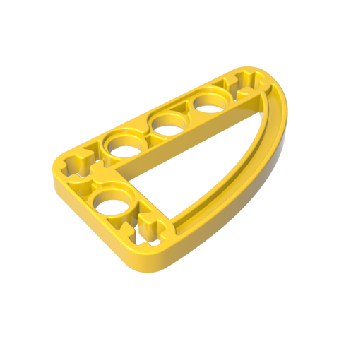 Gobricks,Technic Beam 3 x 5 L-Shape with Quarter Ellipse Thin,32250,65714