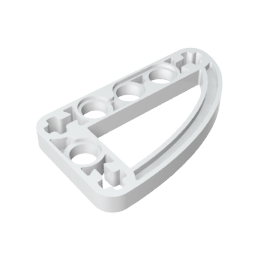 Gobricks,Technic Beam 3 x 5 L-Shape with Quarter Ellipse Thin,32250,65714