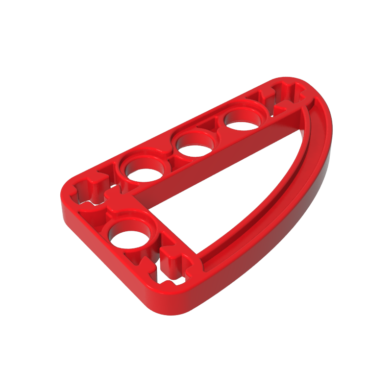 Gobricks,Technic Beam 3 x 5 L-Shape with Quarter Ellipse Thin,32250,65714