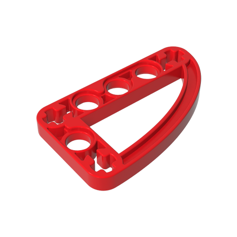 Gobricks,Technic Beam 3 x 5 L-Shape with Quarter Ellipse Thin,32250,65714
