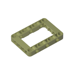 Gobricks,Technic Beam Frame 5 x 7 Open Center Thick,64179