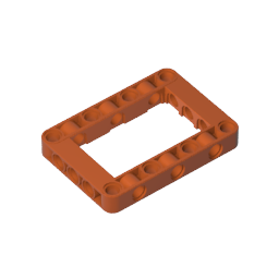 Gobricks,Technic Beam Frame 5 x 7 Open Center Thick,64179