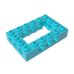 Gobricks,Technic Brick 4 x 6 Open Center,32531,40344,32531a,32531b,55946