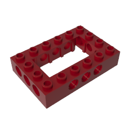 Gobricks,Technic Brick 4 x 6 Open Center,32531,40344,32531a,32531b,55946