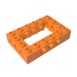 Technic Brick 4 x 6 Open Center,32531