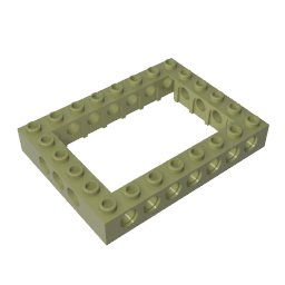 Gobricks,Technic Brick 6 x 8 with Open Center 4 x 6,32532,32532a,32532b,16233