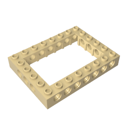 Gobricks,Technic Brick 6 x 8 with Open Center 4 x 6,32532,32532a,32532b,16233