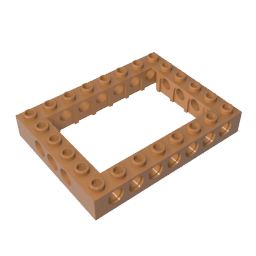 Gobricks,Technic Brick 6 x 8 with Open Center 4 x 6,32532,32532a,32532b,16233