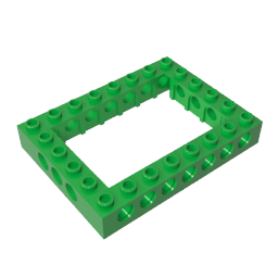 Gobricks,Technic Brick 6 x 8 with Open Center 4 x 6,32532,32532a,32532b,16233