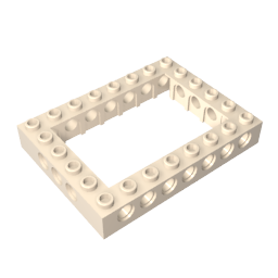 Gobricks,Technic Brick 6 x 8 with Open Center 4 x 6,32532,32532a,32532b,16233