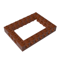 Gobricks,Technic Brick 6 x 8 with Open Center 4 x 6,32532,32532a,32532b,16233