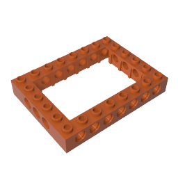 Gobricks,Technic Brick 6 x 8 with Open Center 4 x 6,32532,32532a,32532b,16233