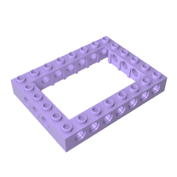 Gobricks,Technic Brick 6 x 8 with Open Center 4 x 6,32532,32532a,32532b,16233